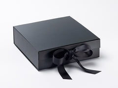 Medium Black Luxury Gift box with magnetic closure, and choice of ribbon (12)