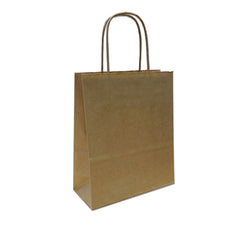 Kraft Paper Carrier Bag, 180x250x80 - XS (PACK 300)