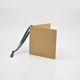 Square Kraft Gift Tags Forest Green (50)