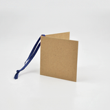 Square Kraft Gift Tags Navy (50)