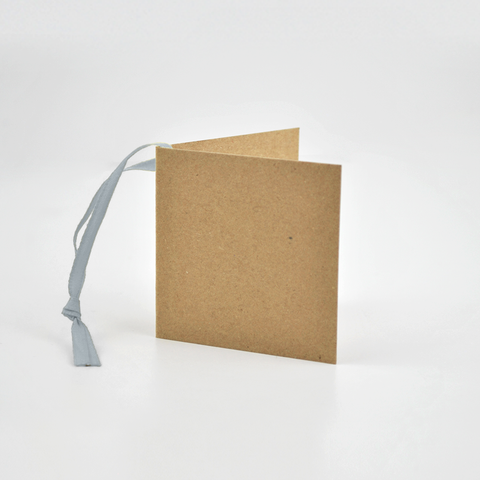 Square Kraft Gift Tags Silver (50)