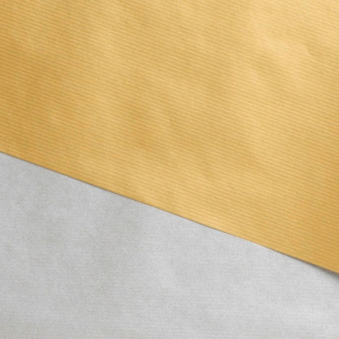 Gift Wrap Sheets - Kraft Gold Silver Double-sided (Pack of 25 sheets)