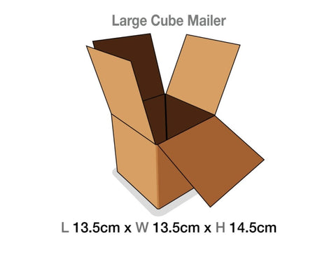 Brown Mailing Cartons to suit Large Cube Luxury Gift boxes