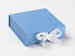 Medium Pale Blue Luxury Gift box with magnetic closure, and choice of ribbon (12)