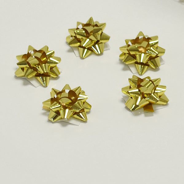 Metallic Gold Micro Bows (100)