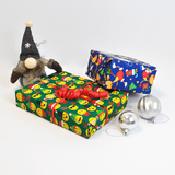 Skating Reindeer on Blue Novelty Counter Roll