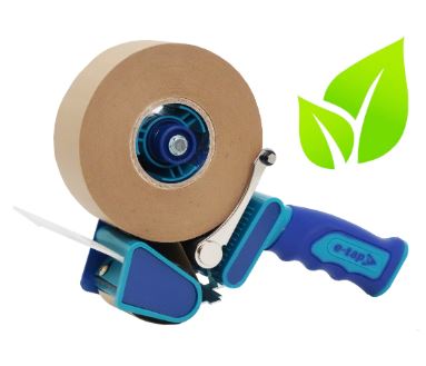 Eco-friendly Kraft Paper Packaging Tape + Dispenser (36 Roll Starter Kit)