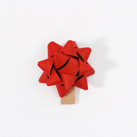 Recycled Bows - Red (Pack 50) Single sided