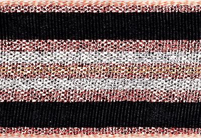 Rose Gold Sparkle Stripe Ribbon cut to 80CM (24 pieces)