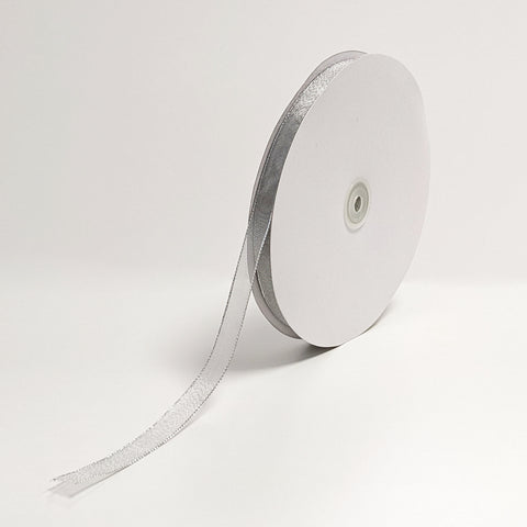 Silver Wired Ribbon (15mm x 100m)