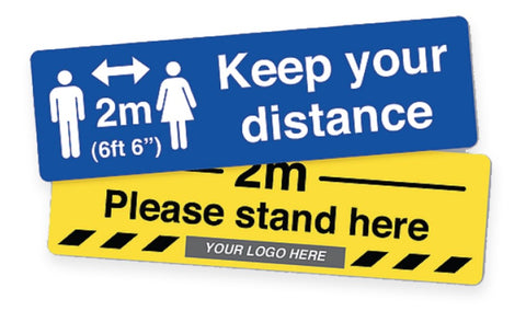 Social Distancing Floor Stickers - Suitable for Carpet