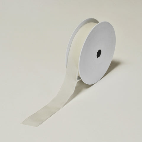 Biodegradable Tencel Ribbon - White
