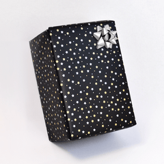 Twilight Black Counter Roll with Gold and Silver Stars