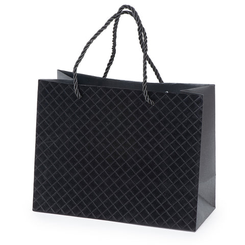 Velvet Lady Brigitte Medium Black Boutique Bag, Pack 40