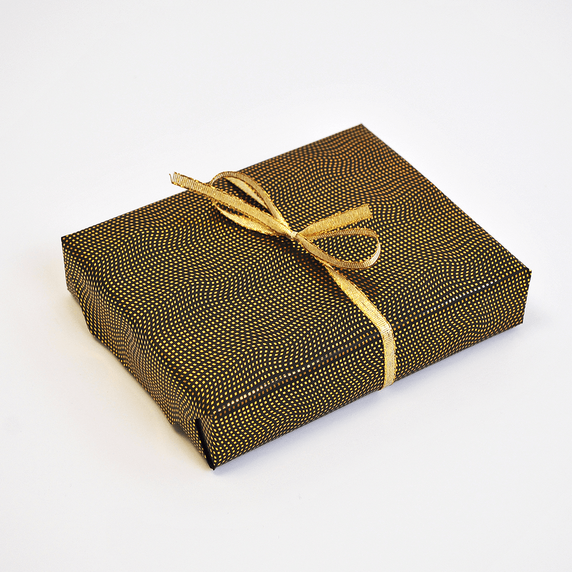 Eurowrap Black/Gold Distressed Gift Bag With Gift Tag - Gift Bag