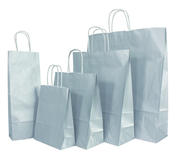 Kraft Bags from White Kraft range - Silver