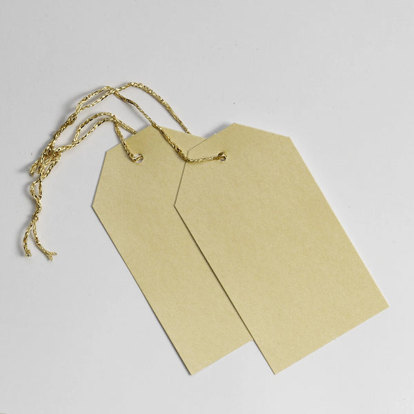 Luggage Pearl Gold Gift Tags (50)