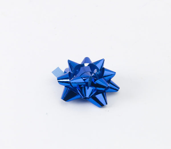 Metallic Royal Blue Small Bows (50)