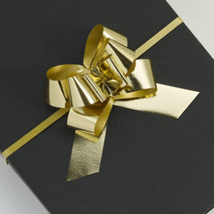 Metallic Gold Large Pull Bows (Pack of 50)