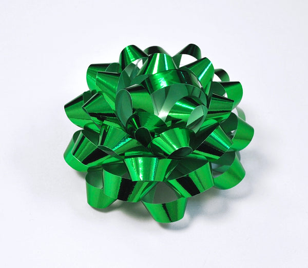 Metallic Green Confetti Bows (50)