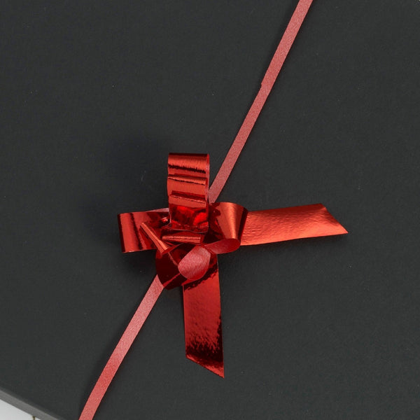 Metallic Red Small Pull Bows (Pack of 50)