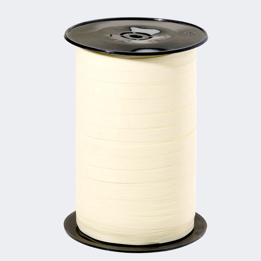 Paporlene Cream Curling Ribbon (7.5mm x 250m)