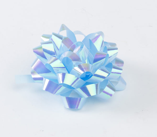 Pearl Light Blue Confetti Bows (50)