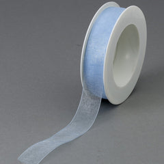 Plain Chiffon Pale Blue Ribbon (25mm x 25m)