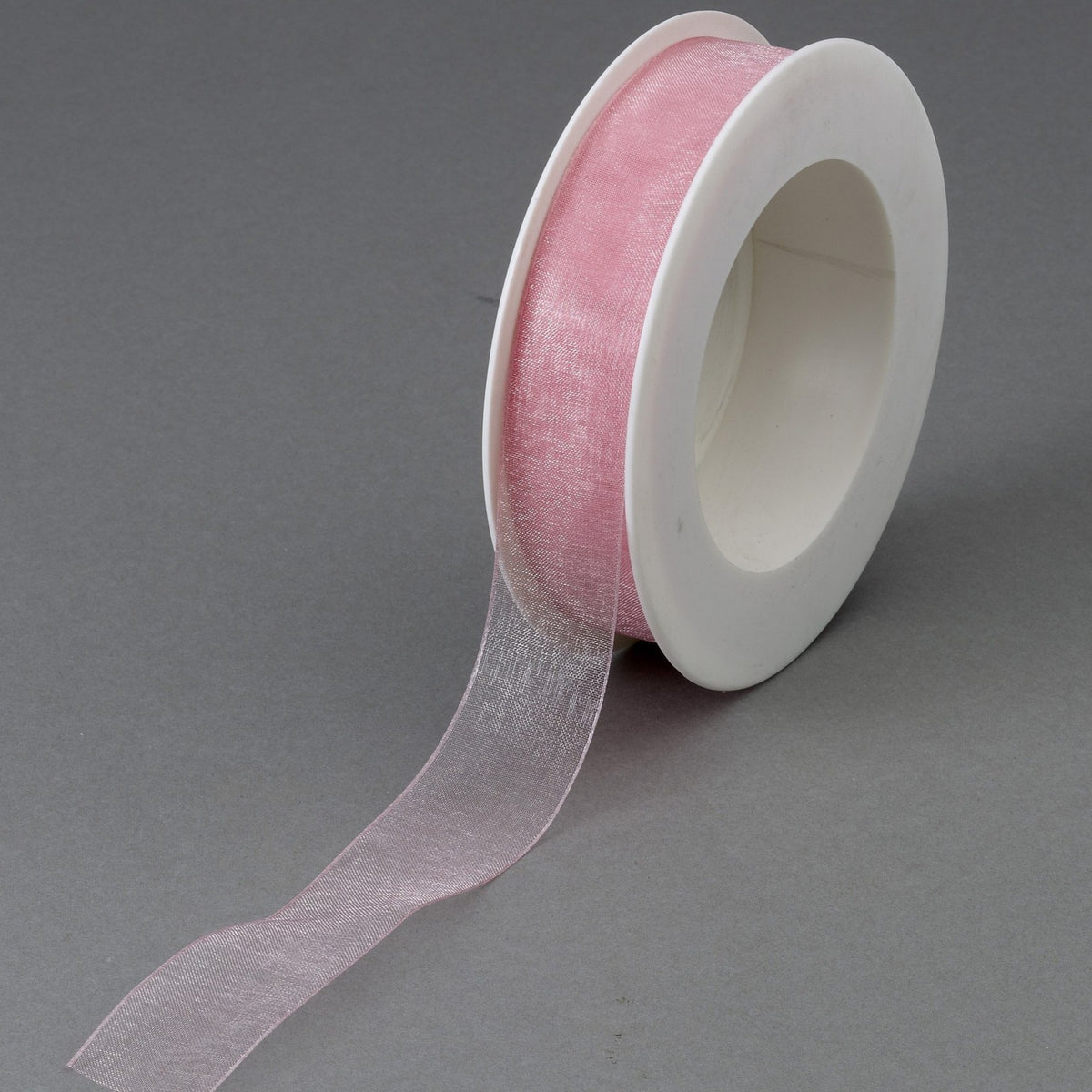 Plain Chiffon Pale Pink Ribbon (25mm x 25m)