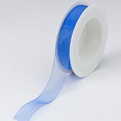 Plain Chiffon Royal Blue Ribbon (25mm x 25m)