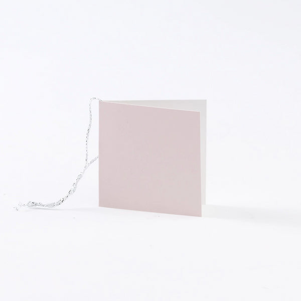 Plain Square Gloss Pastel Pink Gift Tags (50)