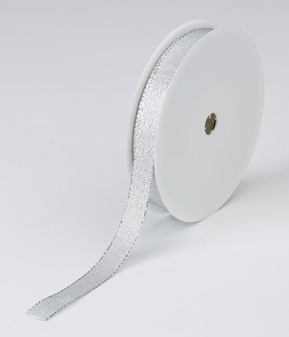 X8 Silver Woven Ribbon (15mm x 50m)