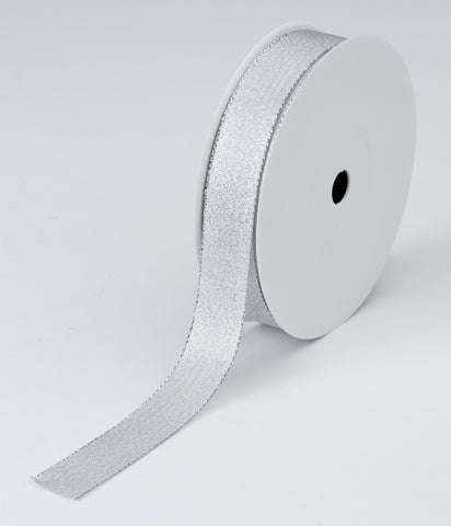 X8 Silver Woven Ribbon (25mm x 50m)